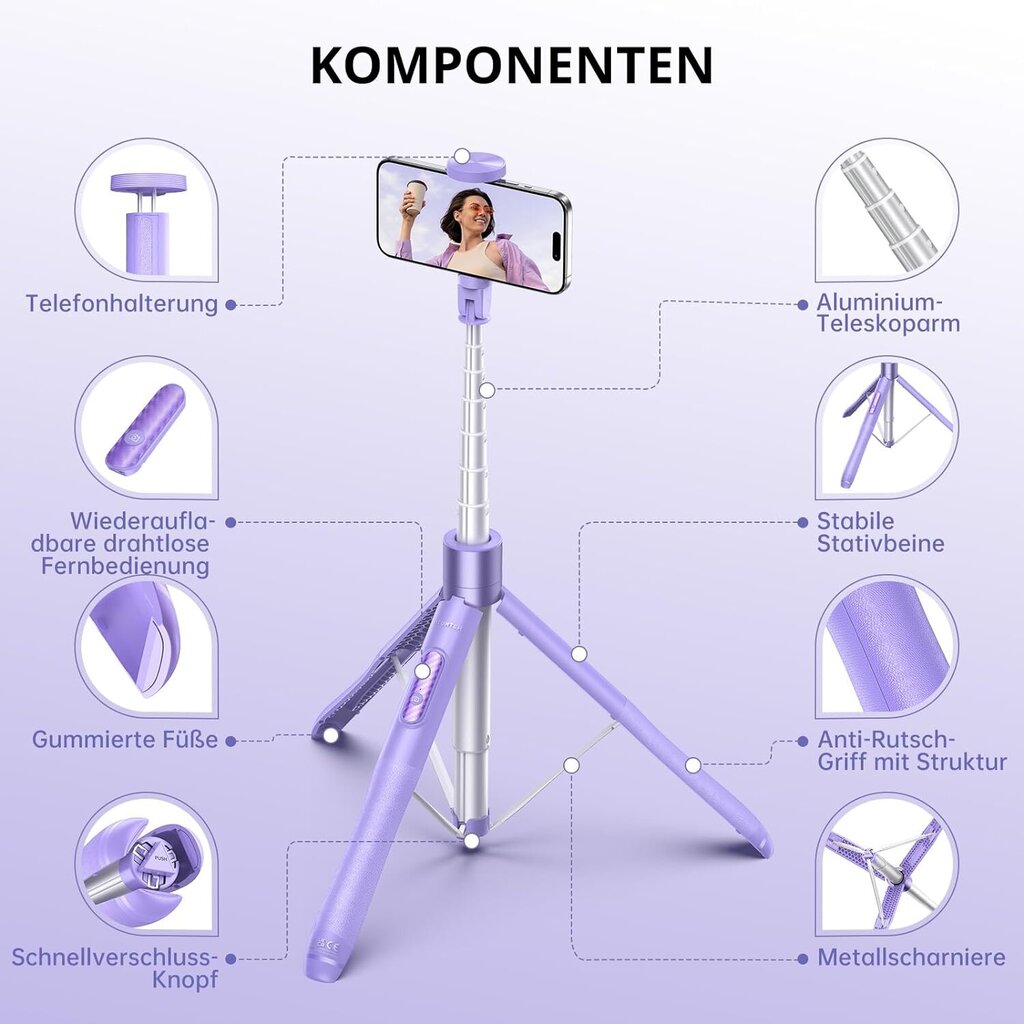 Atumtek Selfie Stick, Monopood hind ja info | Selfie sticks | kaup24.ee