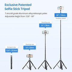 Atumtek Selfie Stick hind ja info | Selfie sticks | kaup24.ee