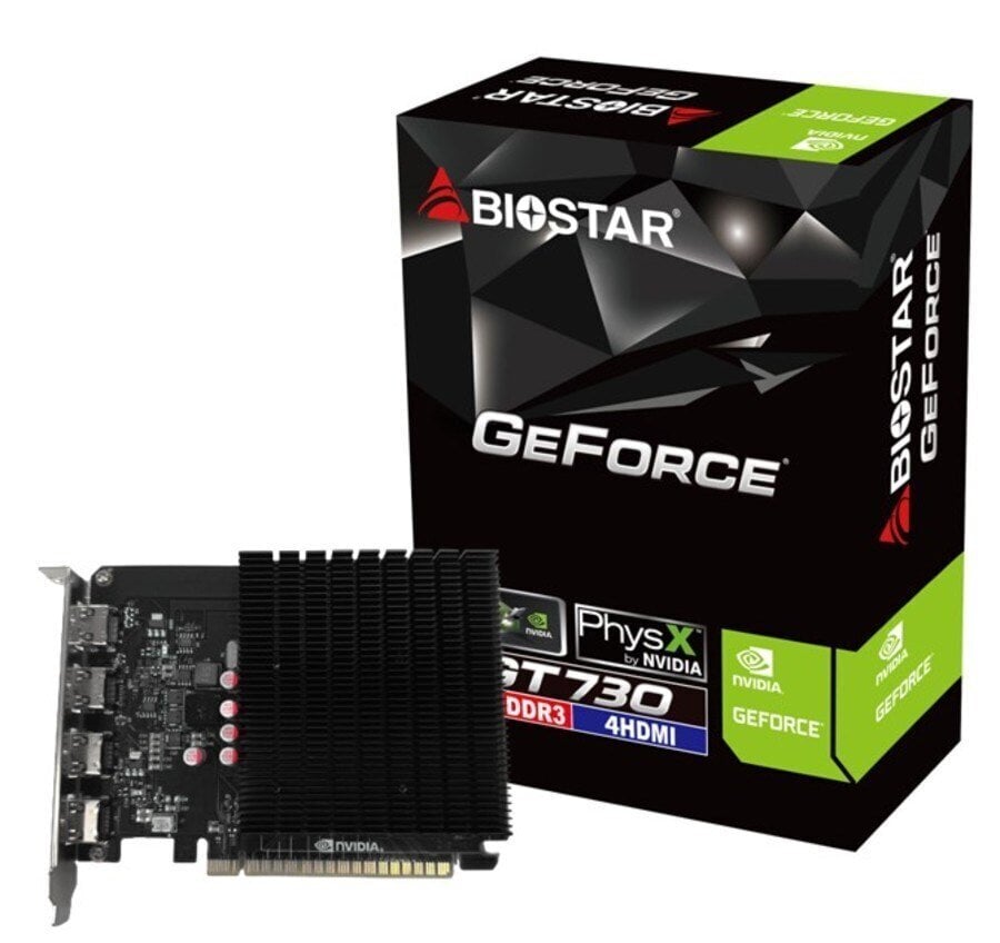 Biostar GeForce GT730 (VN7313TG46 ) цена и информация | Videokaardid (GPU) | kaup24.ee