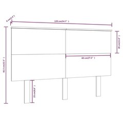 voodipeats, valge, 139x6x82,5 cm, männipuit hind ja info | Voodid | kaup24.ee