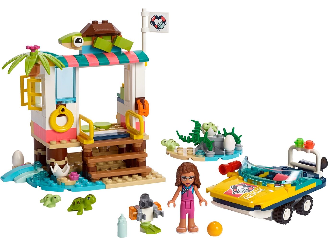 41376 LEGO® Friends Kilpkonnade päästemissioon hind ja info | Klotsid ja konstruktorid | kaup24.ee
