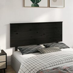 voodipeats, must, 154 x 6 x 82,5 cm, männipuit hind ja info | Voodid | kaup24.ee