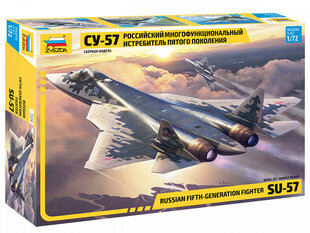 Сборная модель Zvezda 7319 Russian Fifth-Generation Fighter SU-57 1:72 цена и информация | Склеиваемые модели | kaup24.ee