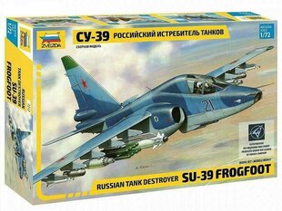 Zvezda 7217 Russian Tank Destroyer SU-39 Frogfoot Plane 1:72 цена и информация | Склеиваемые модели | kaup24.ee