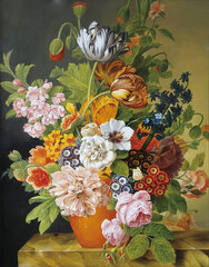 Алмазная мозаика 40x50 cm.  "Bouquet In A Vase" цена и информация | Алмазная мозаика | kaup24.ee