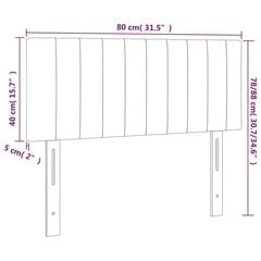 voodiraam peats, tumeroheline, 80x5x78/88 cm, samet hind ja info | Voodid | kaup24.ee