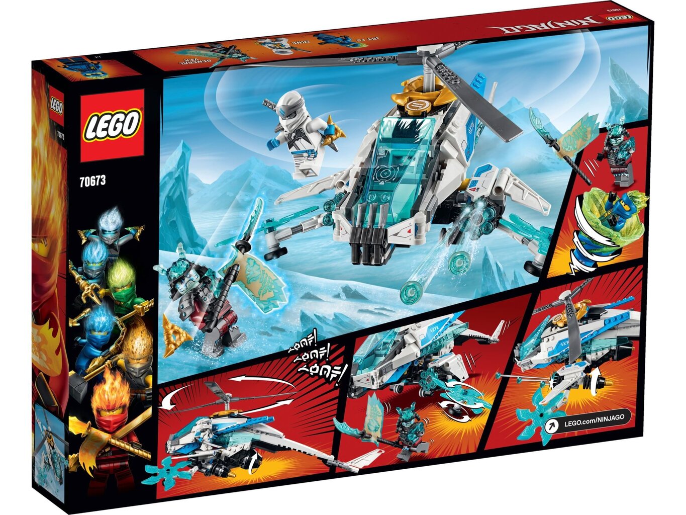 70673 LEGO® NINJAGO ShuriKopter цена и информация | Klotsid ja konstruktorid | kaup24.ee