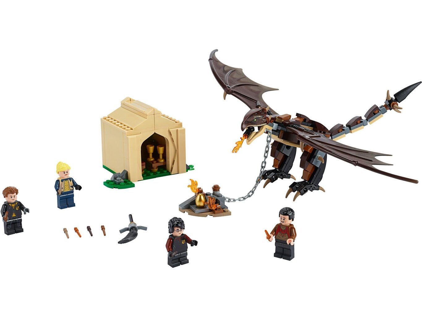 75946 LEGO® Harry Potter Kolmevõluri turniiri Ungari sarvsaba katsumus цена и информация | Klotsid ja konstruktorid | kaup24.ee