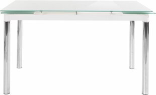 Laud Pippa, 80x140 cm, valge цена и информация | Кухонные и обеденные столы | kaup24.ee