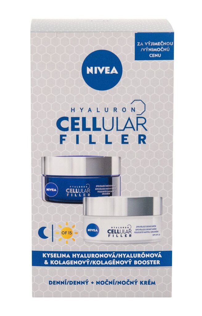 Komplekt Nivea Cellular Anti-Age naistele: päevane näokreem 50 ml + öine näokreem 50 ml hind ja info | Näokreemid | kaup24.ee