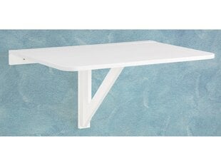 Складной стол Trento, 60x80 см, белый цена и информация | Кухонные и обеденные столы | kaup24.ee