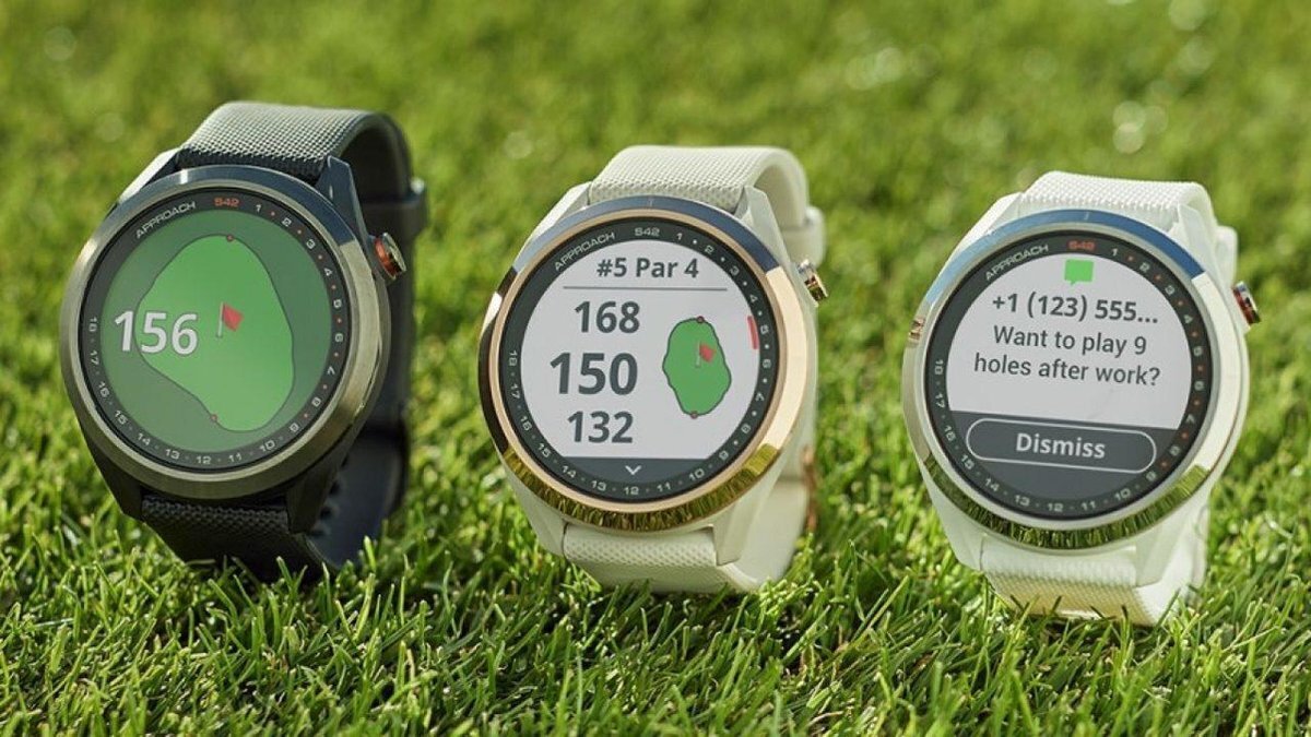 Garmin Approach® S42 GPS Golf Smartwatch | Püssmetall | Must цена и информация | Golf | kaup24.ee