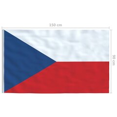 Tšehhi lipp 90 x 150 cm hind ja info | Lipud ja tarvikud | kaup24.ee