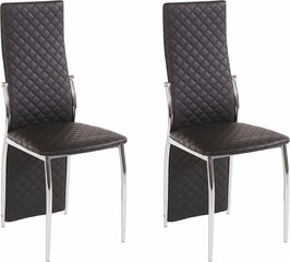 Комплект из 2-х стульев William, черный цена и информация | Стулья для кухни и столовой | kaup24.ee