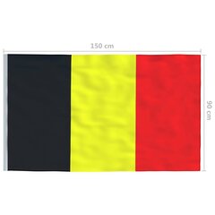 Belgia lipp 90 x 150 cm hind ja info | Lipud ja tarvikud | kaup24.ee