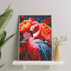 Teemantmosaiik Roosa flamingo, 40x50 cm hind ja info | Teemantmaalid, teemanttikandid | kaup24.ee