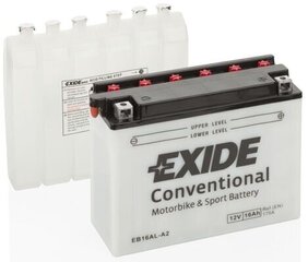 Exide motoaku 12V 16Ah YB16AL-A2 205x70x162-+ hind ja info | Mootorrataste akud | kaup24.ee