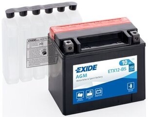 Aku 12V 10Ah YTX12-BS AGM 150x87x130+- Exide цена и информация | Аккумуляторы | kaup24.ee