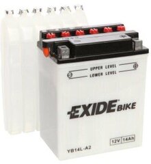 Exide motoaku 12V 14Ah YB14L-A2 134x89x166-+ hind ja info | Mootorrataste akud | kaup24.ee