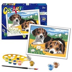 Равенсбургер Крерт Джек Рассел Puppy Paint By Numbers for Kids - покраска наборов по искусству и ремеслам в течение 7 лет. цена и информация | Живопись по номерам | kaup24.ee