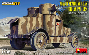 Liimitav mudel MiniArt 39021 AUSTIN ARMOURED CAR INDIAN PATTERN. BRITISH SERVICE. INTERIOR KIT 1/35 hind ja info | Liimitavad mudelid | kaup24.ee