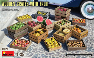 Liimitav mudel MiniArt 35628 Wooden Crates with Fruit 1/35 цена и информация | Склеиваемые модели | kaup24.ee