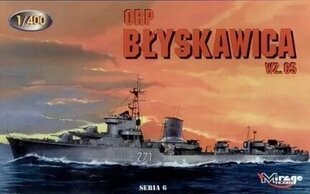 Mirage Пластиковая модель ORP Blyskawica wz 65 цена и информация | Склеиваемые модели | kaup24.ee