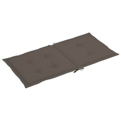 aiatooli istmepadjad 2 tk pruunikashall 100 x 50 x 3 cm цена и информация | Декоративные подушки и наволочки | kaup24.ee