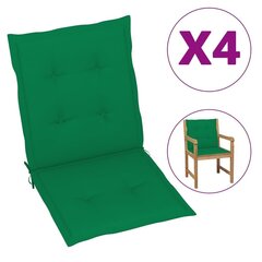 aiatooli istmepadjad 4 tk roheline 100 x 50 x 3 cm цена и информация | Декоративные подушки и наволочки | kaup24.ee