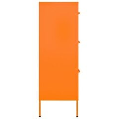 Kapp sahtlitega , 80 x 35 x 101,5 cm, teras, oranž hind ja info | Elutoa väikesed kapid | kaup24.ee