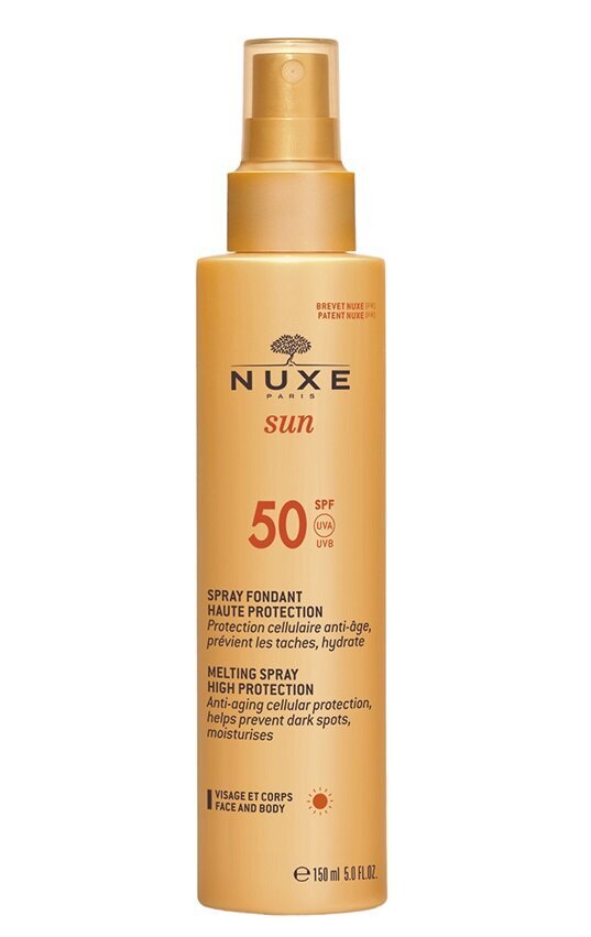 Päikesekaitsesprei näole ja kehale Nuxe Sun SPF50 150 ml hind ja info | Päikesekreemid | kaup24.ee