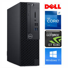 DELL 3070 SFF i7-9700 8GB 512SSD M.2 NVME+1TB GT1030 2GB DVD WIN11Pro цена и информация | Стационарные компьютеры | kaup24.ee