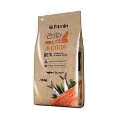 Fitmin Purity Indoor lõhega, 10 kg цена и информация | Сухой корм для кошек | kaup24.ee