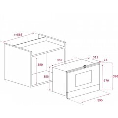 Teka MBJ 22 SS Rev цена и информация | Микроволновые печи | kaup24.ee