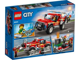 60231 LEGO® City Town Внедорожник быстрого реагирования начальника пожарной охраны цена и информация | Конструкторы и кубики | kaup24.ee