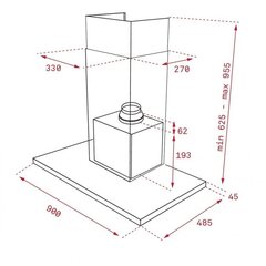 Teka LP 90/6T цена и информация | Вытяжки на кухню | kaup24.ee