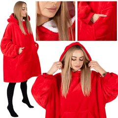 Одеяло с капюшоном большого размера hoodie blanket Springos HA7321, красное цена и информация | Одеяла | kaup24.ee