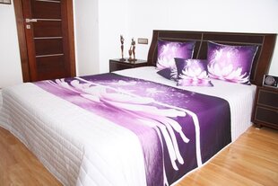 3D-efektiga voodi N40k, valge, 220 x 240 cm hind ja info | Voodikatted, pleedid | kaup24.ee