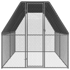 Lauko narvas viščiukams, 2x4x2 m, pilkas hind ja info | Pesakastid, söötjad ja puurid | kaup24.ee