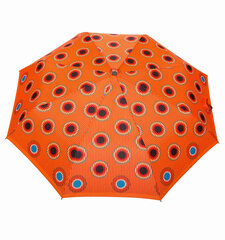 Vihmavari 4x kokkupandav - Pocket Mini orange-holes PARASOL hind ja info | Naiste vihmavarjud | kaup24.ee