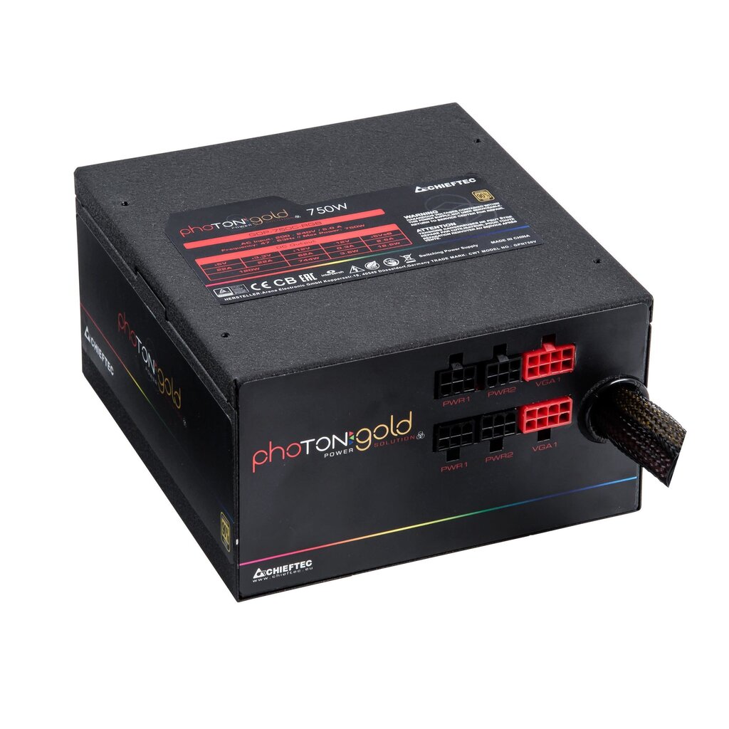 Chieftec 750W ATX-12V hind ja info | Toiteplokid (PSU) | kaup24.ee