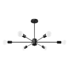 Chandelier LANGO 6 black CRIMSON SL.1023 цена и информация | Люстры | kaup24.ee