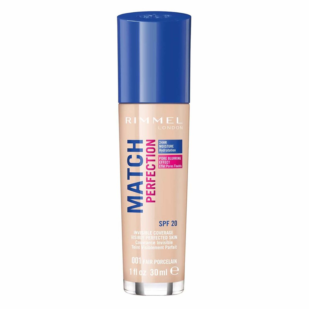 Jumestuskreem Rimmel Match Perfection SPF20 30 ml цена и информация | Jumestuskreemid, puudrid | kaup24.ee