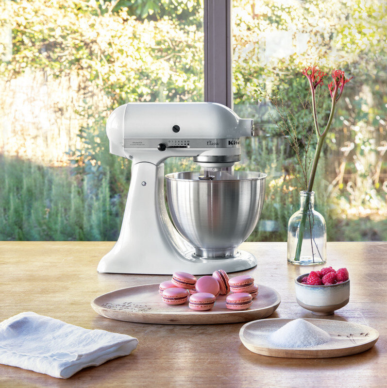 Mikser Kitchenaid Classic 5K45SSEWH, valge hind ja info | Köögikombainid | kaup24.ee