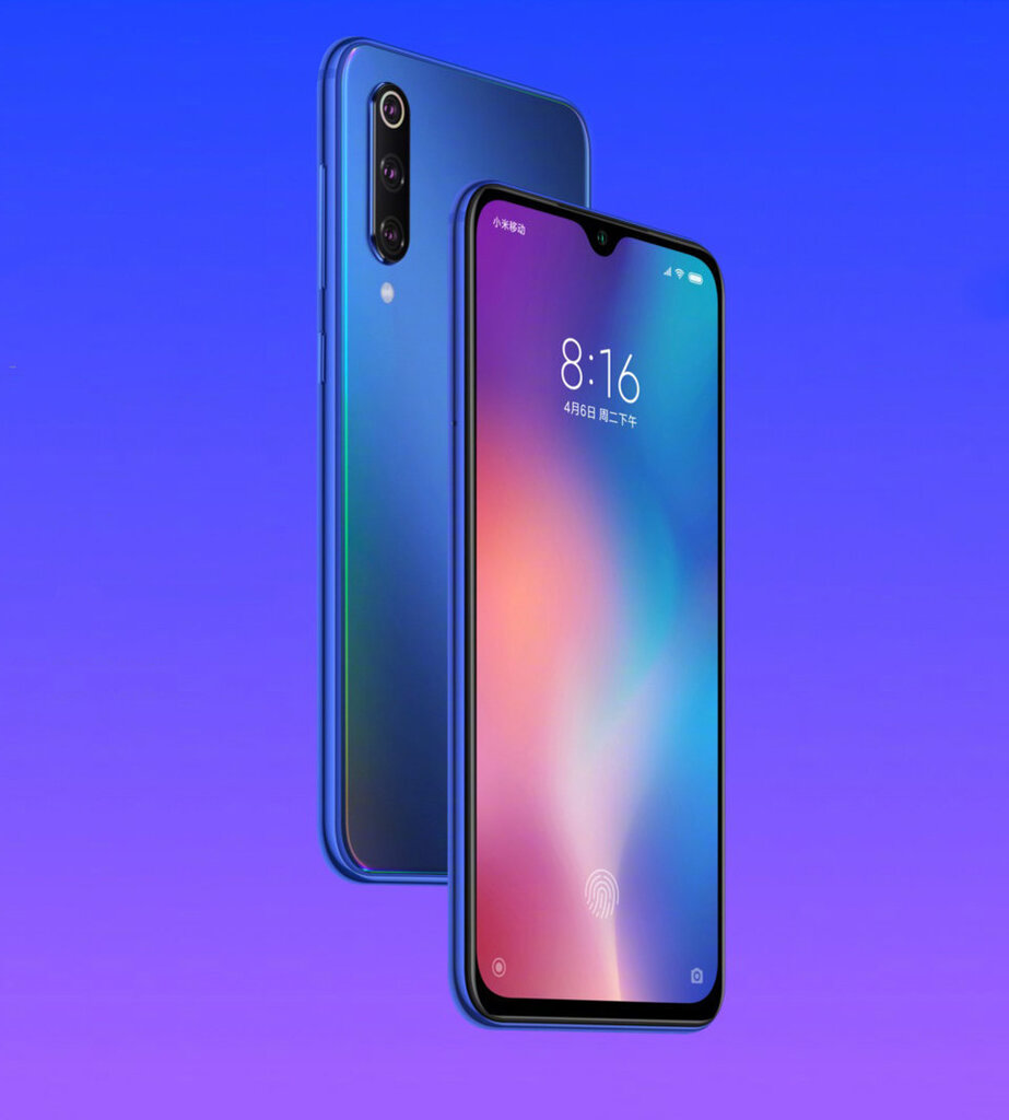 GSM Xiaomi Mi 9 64GB, Ocean Blue цена и информация | Telefonid | kaup24.ee