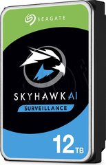 Seagate Surveillance HDD Skyhawk AI 3.5" 12000 GB Serial ATA III hind ja info | Sisemised kõvakettad (HDD, SSD, Hybrid) | kaup24.ee