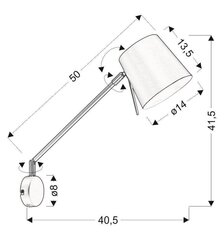 Seinavalgusti Candellux Killy hind ja info | Seinavalgustid | kaup24.ee