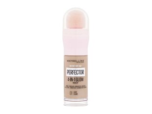 База под макияж Maybelline Instant Age Rewind Perfector 4-в-1 Glow 01 Light, 20 мл цена и информация | Пудры, базы под макияж | kaup24.ee