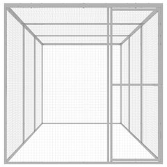 kassipuur 4,5 x 1,5 x 1,5 m tsingitud teras hind ja info | Puurid ja tarvikud väikeloomadele | kaup24.ee