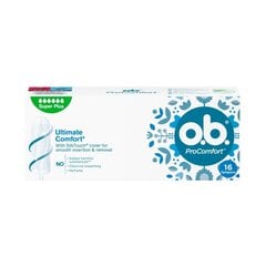 Tampoonid O.B. ProComfort Super Plus, 16 tk hind ja info | Tampoonid, hügieenisidemed, menstruaalanumad | kaup24.ee